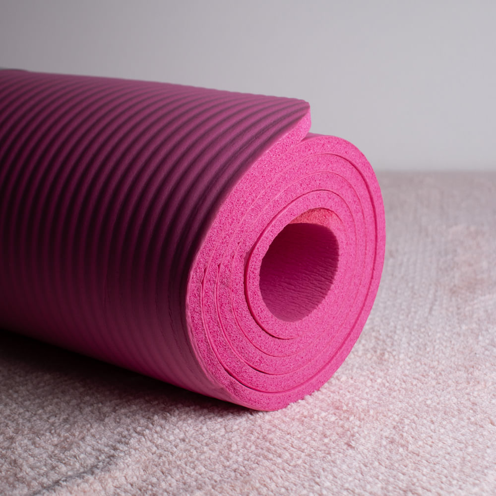 Colchoneta Gruesa Para Yoga Rosa