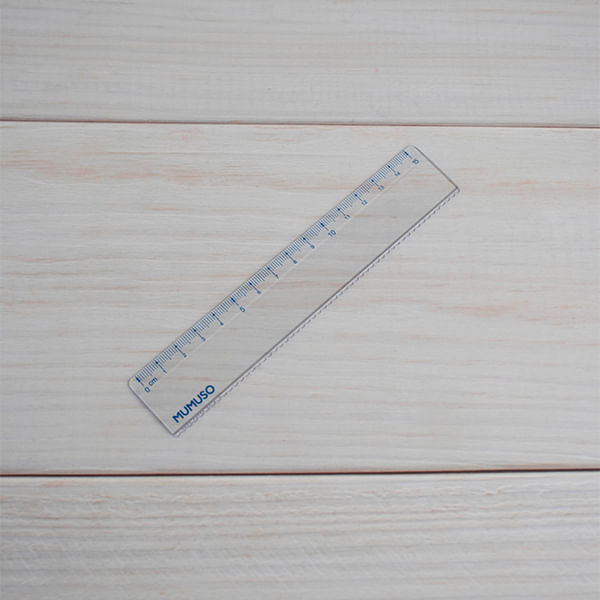 Regla Recta Transparente 15 Cm