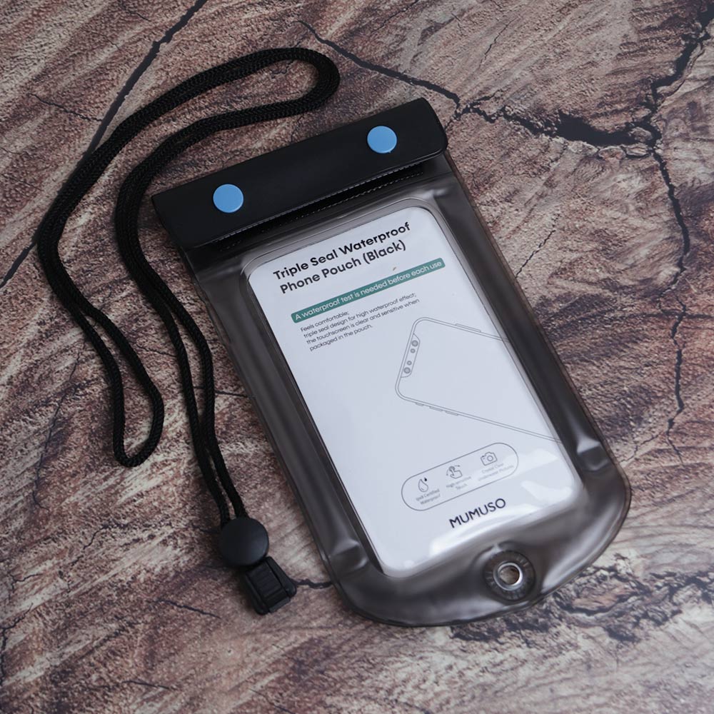 Funda Para Teléfono Impermeable De Triple Sello Negra