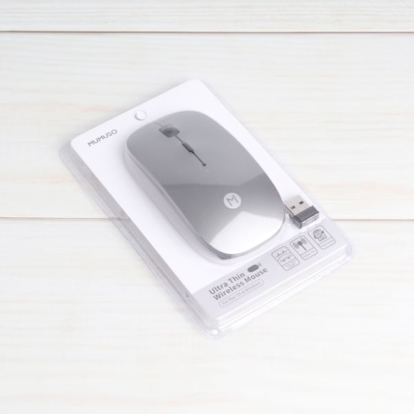 Mouse Inalámbrico Ultra Delgado Gris