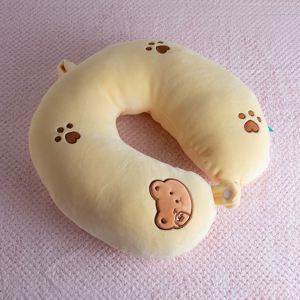 Almohada De Cuello En U Oso Amarillo