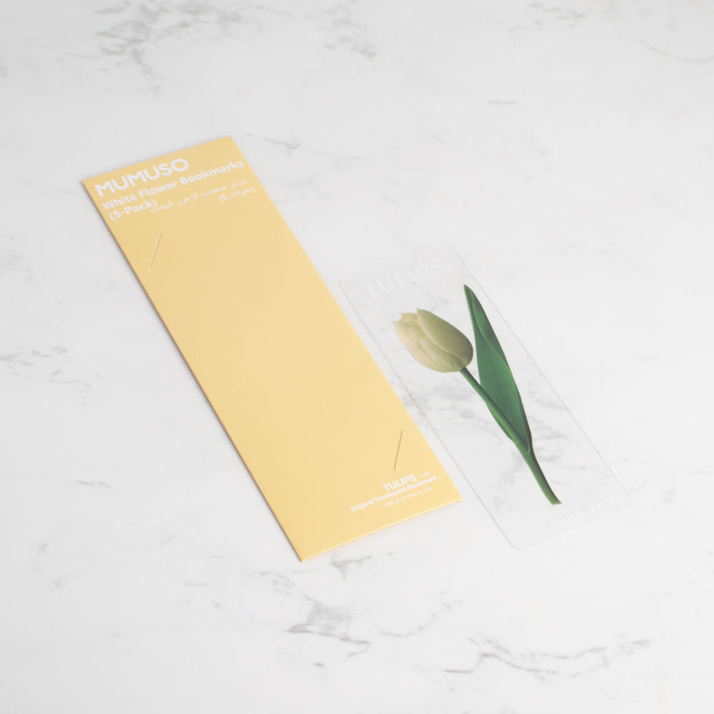 Marca Páginas Flor Blanco Pack De 5