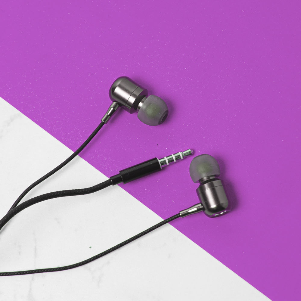 Auriculares In-Ear Con Cable Con Conector De 3,5 Mm Negro