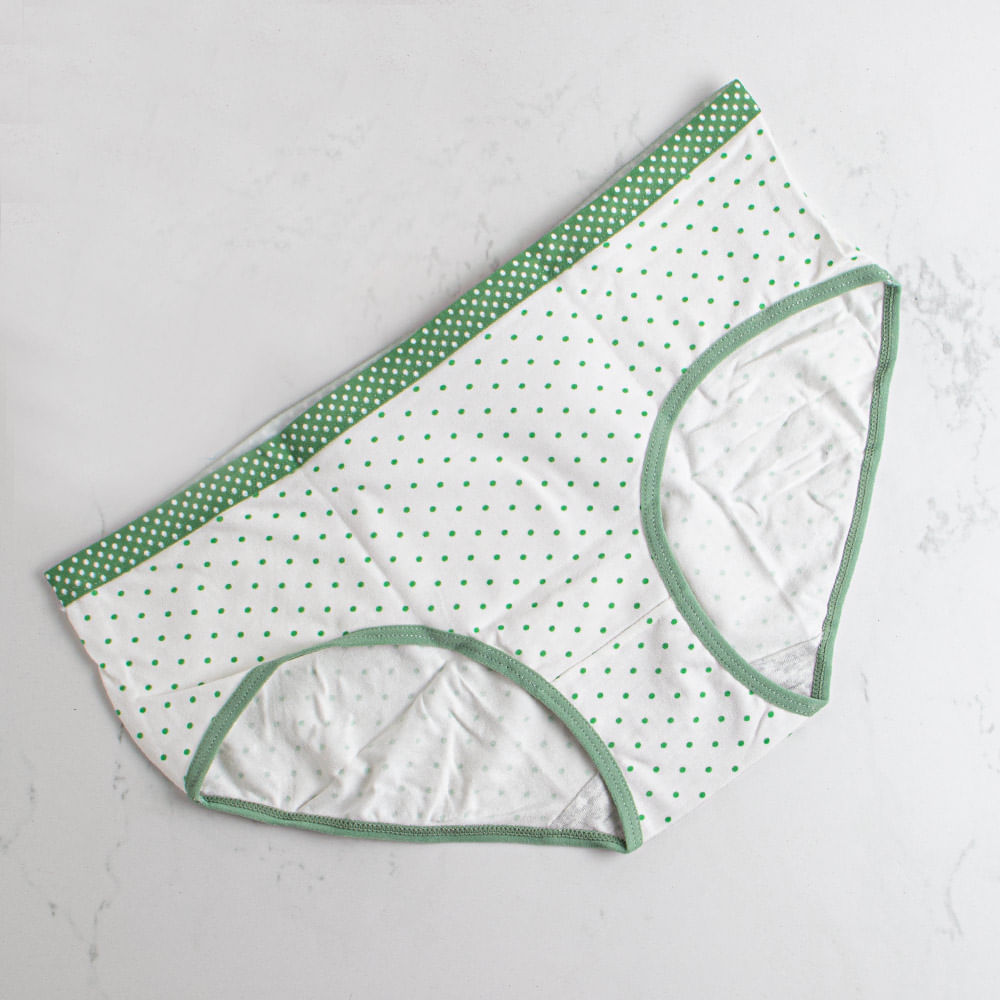 Braguitas Mujer Puntos Verde L 1-Pack