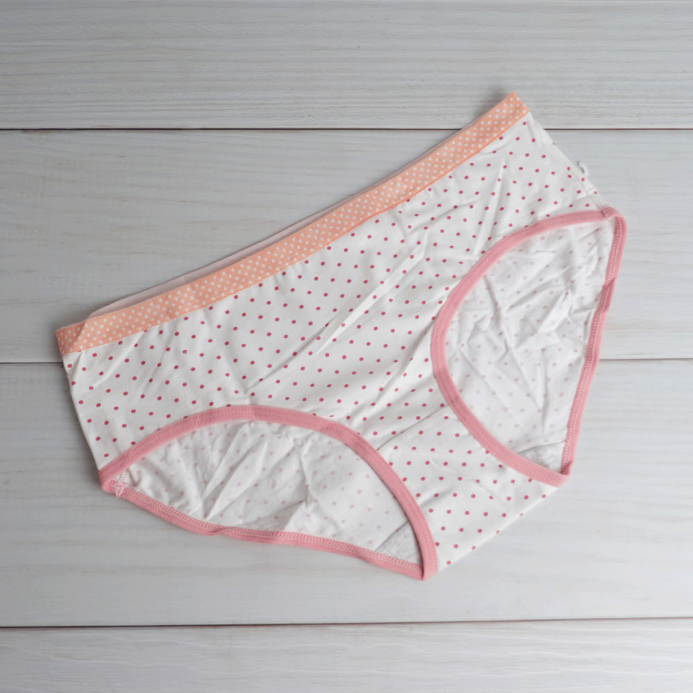 Ropa Interior Mujer Puntos Rosa L 1 Pack