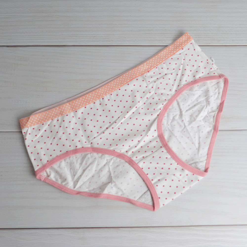 Ropa Interior Mujer Puntos Rosa M 1-Pack