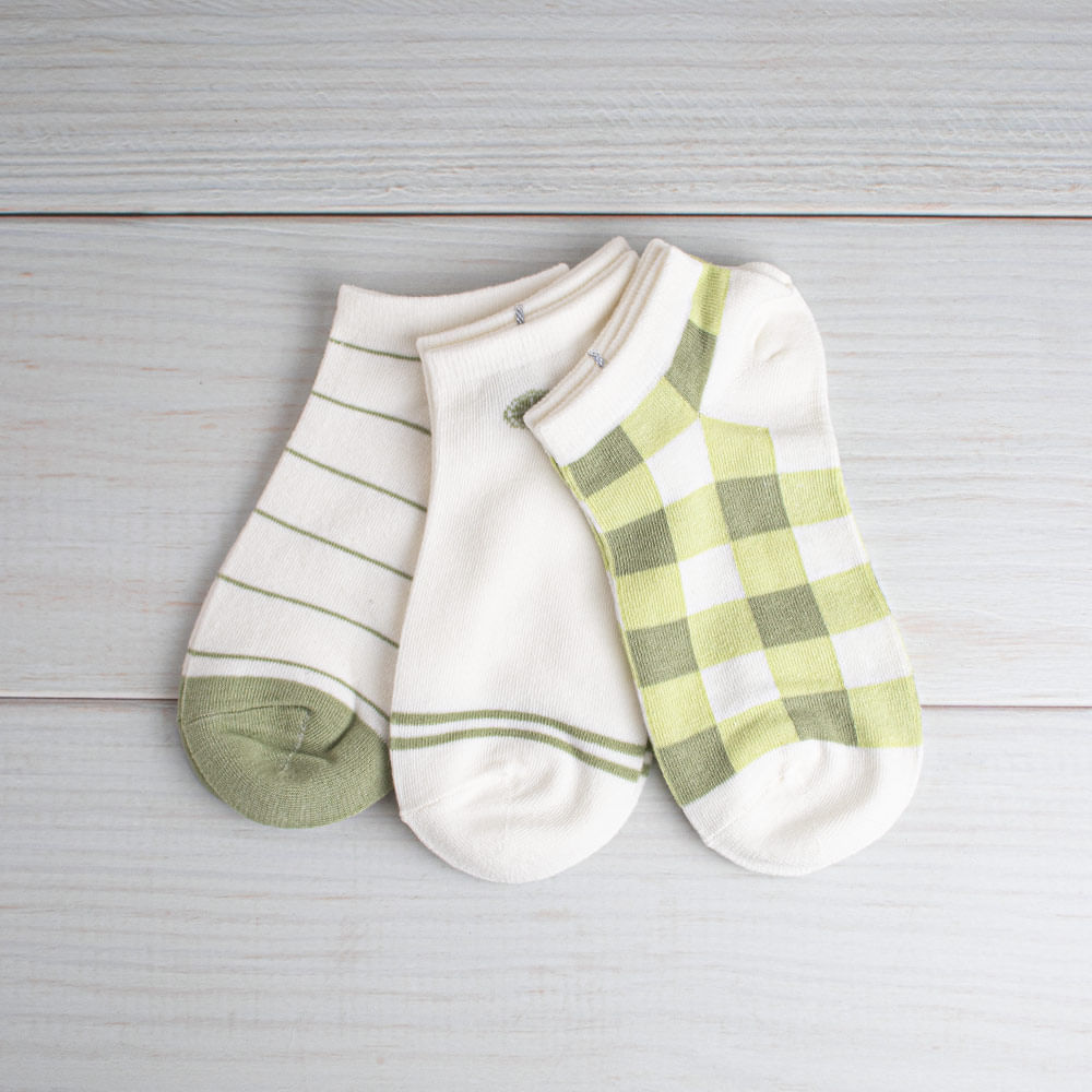 Calcetines Bajos De Mujer Verde