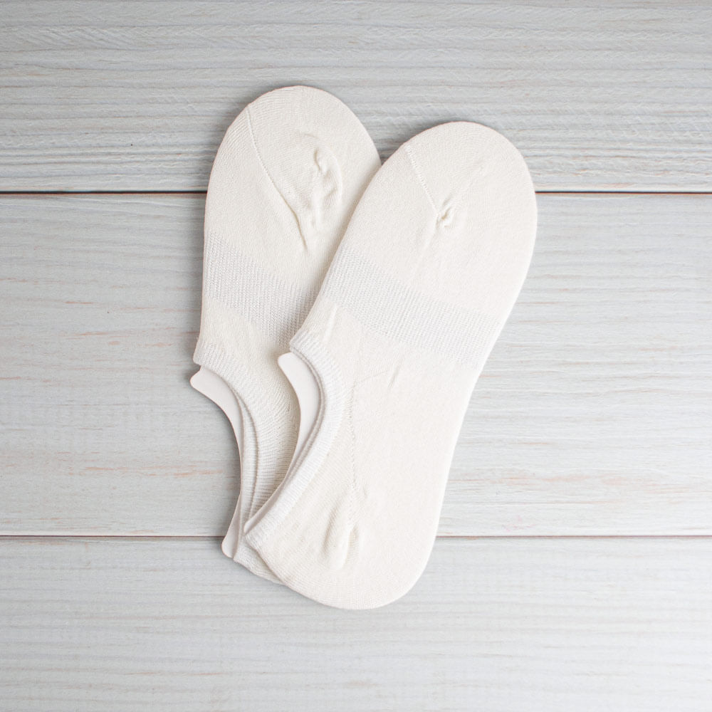 Calcetines No Show Mujer 2 Pares Blanco