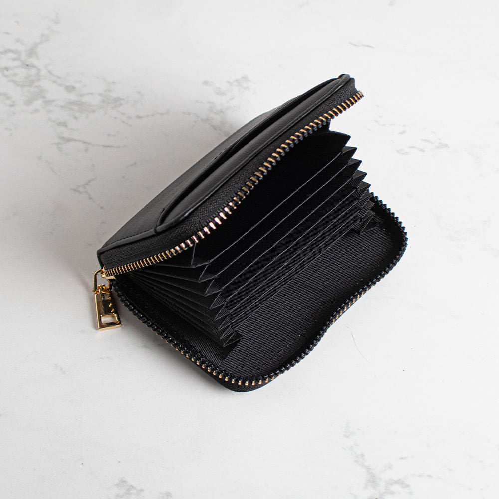 Zip Card Bag Black