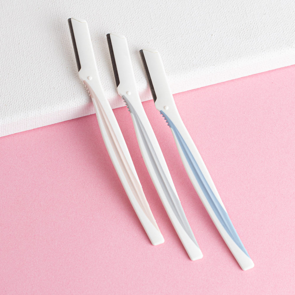 Navaja Para Cejas Con Funda De Precisión Pack De 3 - 4