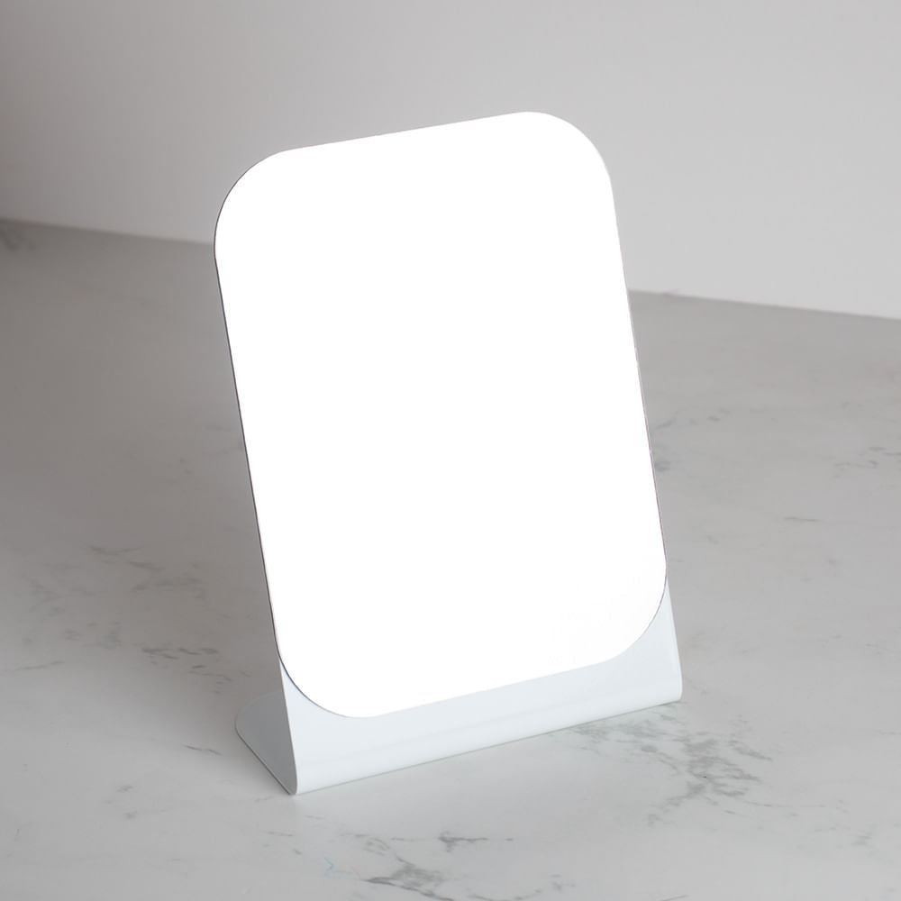Espejo De Maquillaje De Sobremesa Blanco