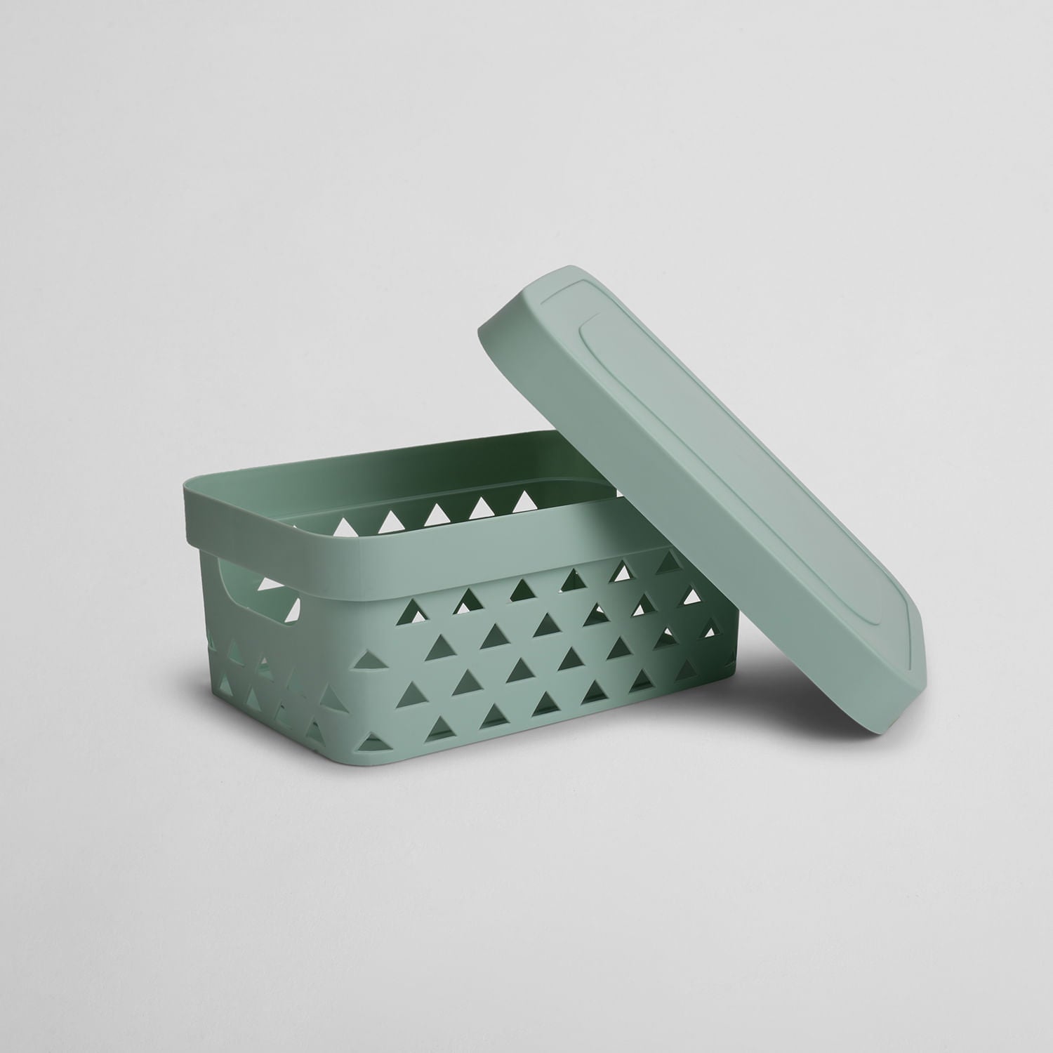 Caja de Almacenaje con Tapa Verde