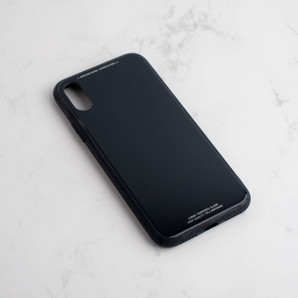 Funda Del Telefono Negro Para Iphone X