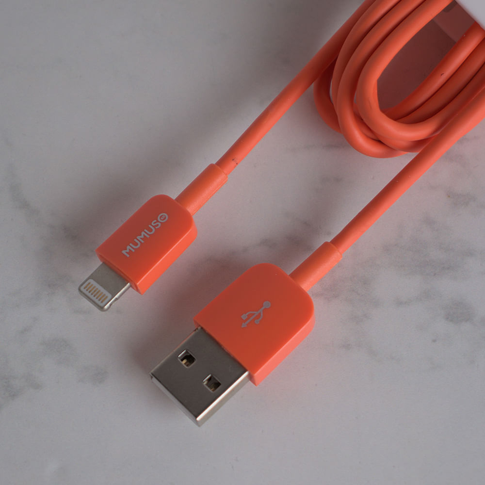 Cable Usb Portátil Para Iphone-Naranja