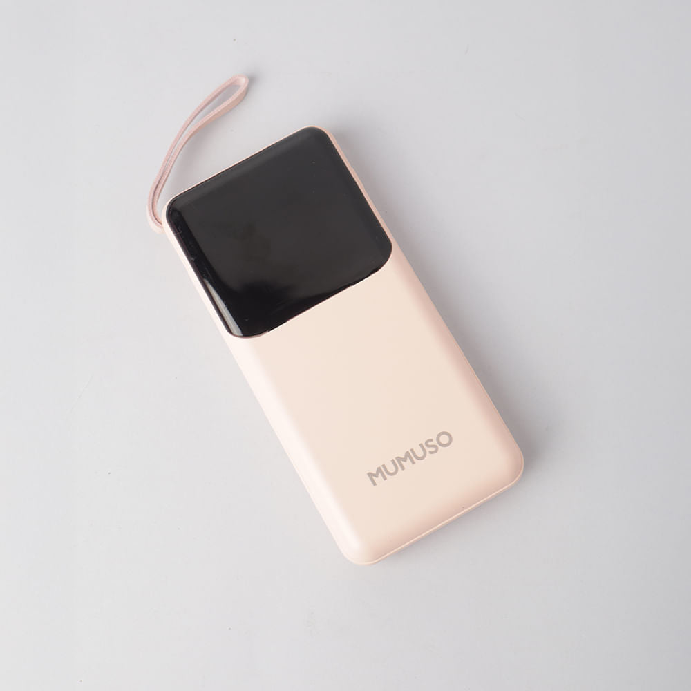 Batería Portátil 3 en 1 con 10000 Mah Rosa