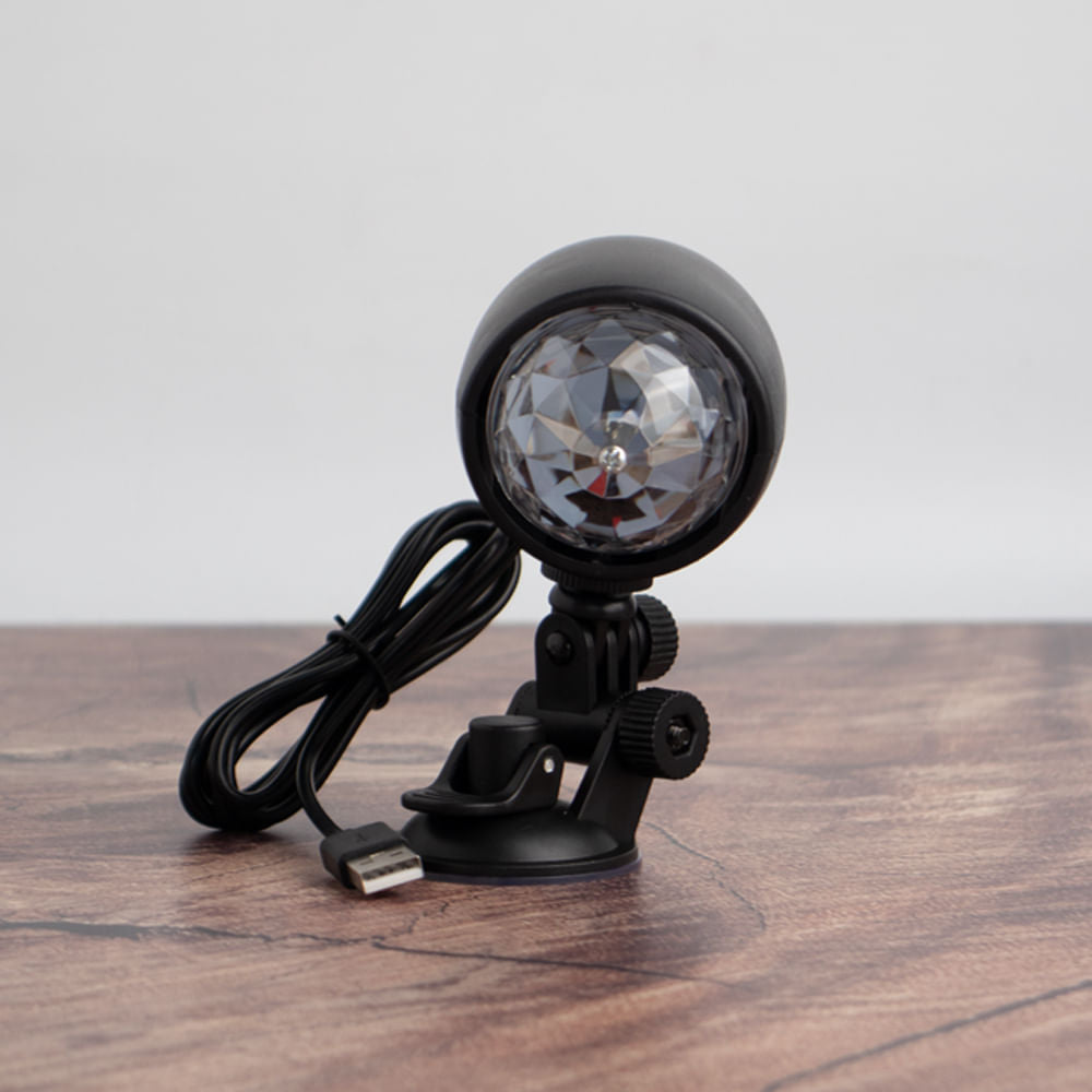 Luz De Bola De Discoteca Con Ventosa