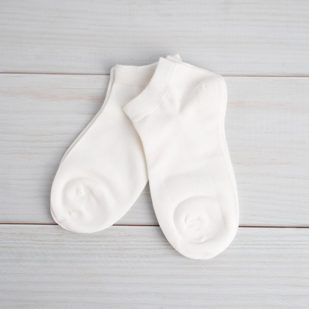 Calcetines De Mujer Antibacterianos Transpirables 2 Pares Blanco