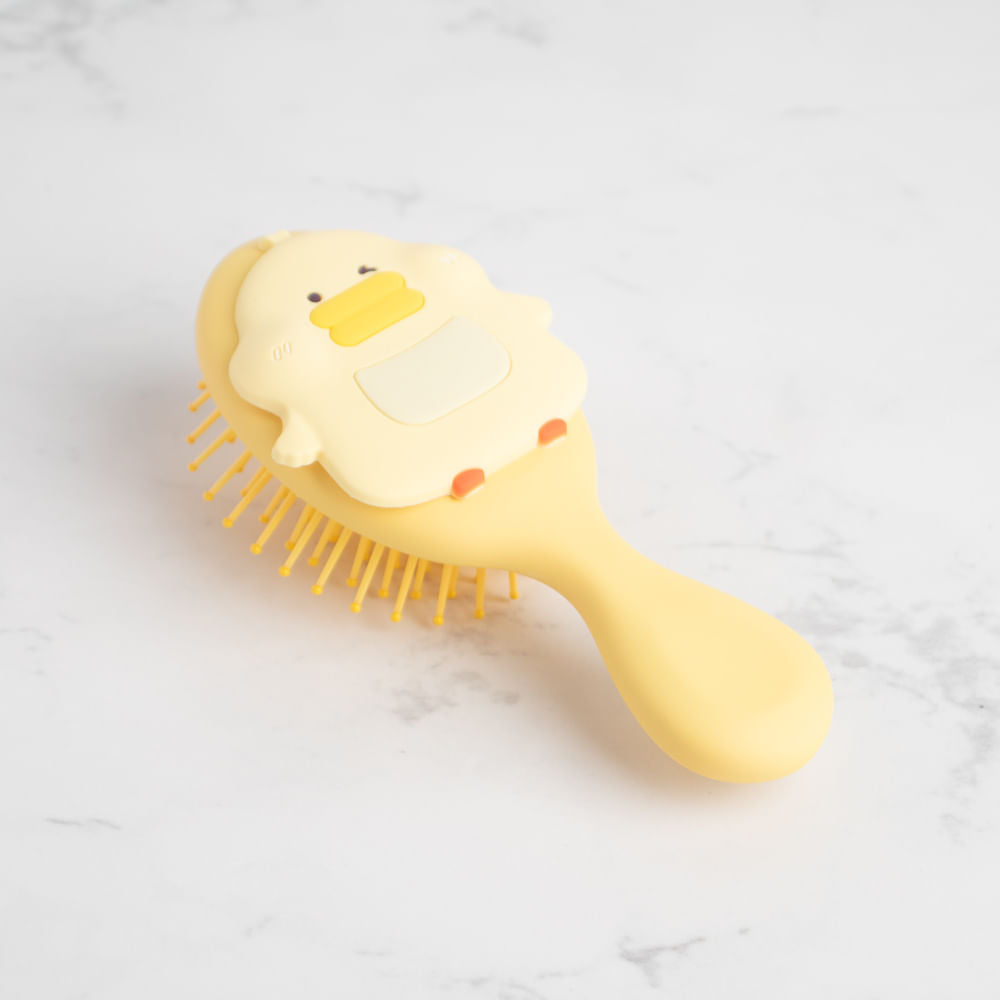 Cepillo Para El Pelo Mini Cojín De Aire De Dibujos Animados Amarillo