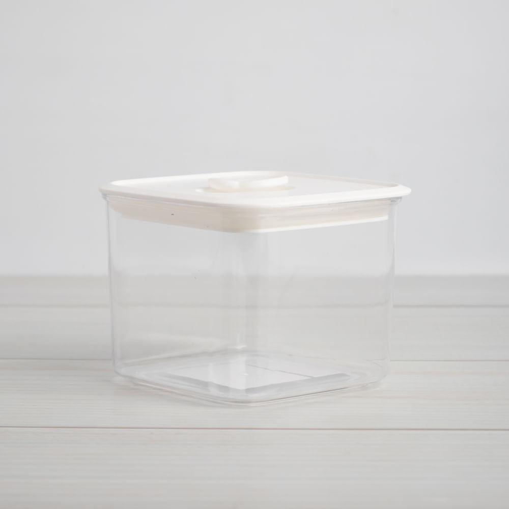 Bote Hermético Para Almacenamiento De Alimentos Con Tapa Cuadrada-600 Ml