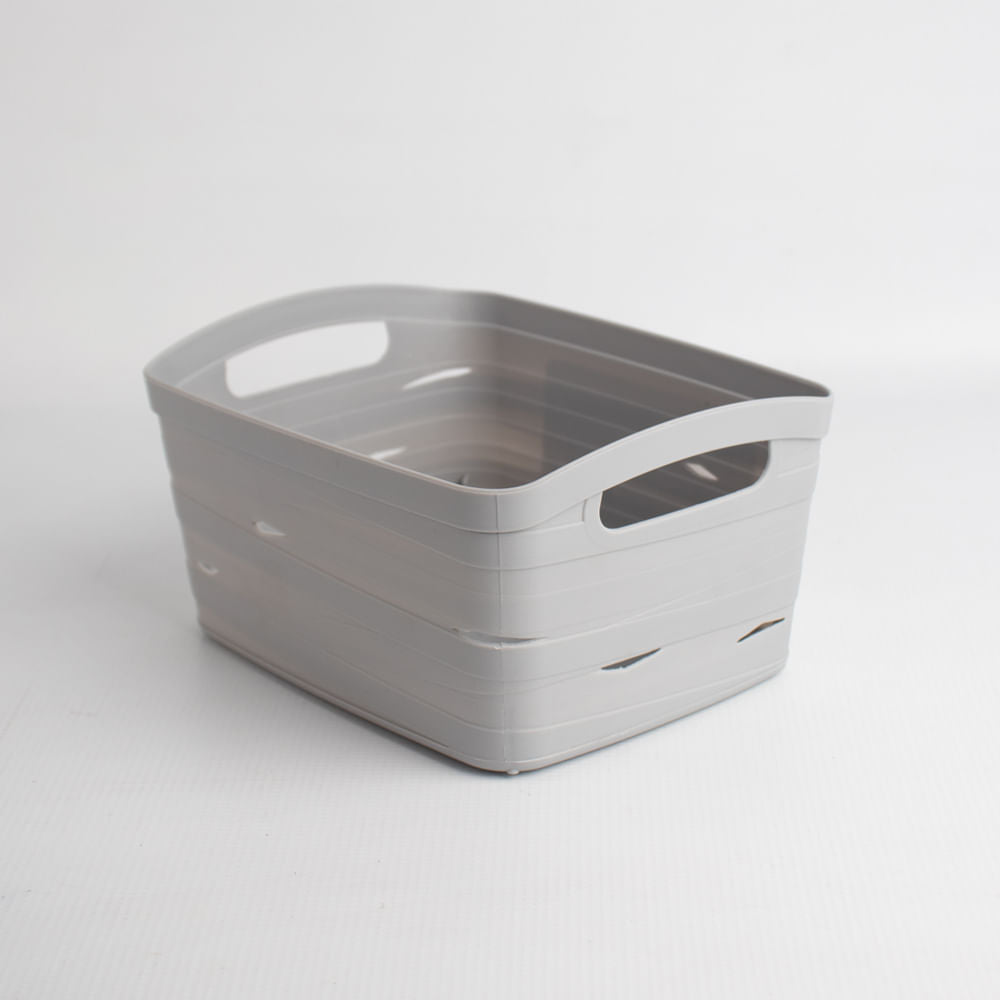 Cesta De Almacenamiento Gris
