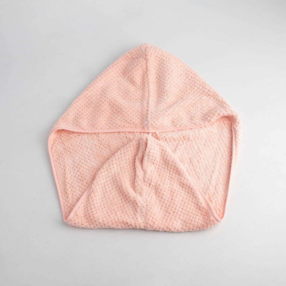 Gorro de Toalla para Cabello Rosa