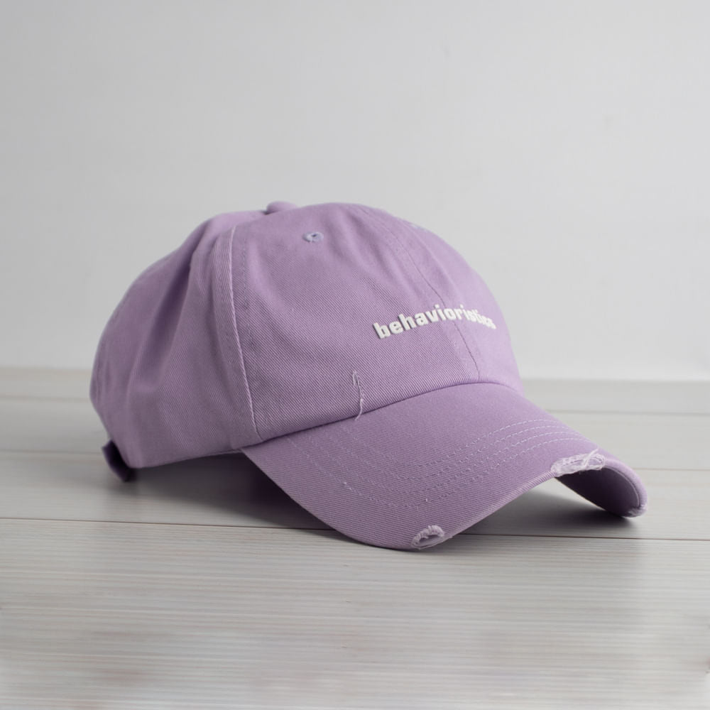 Gorra de Béisbol con Letras Morado