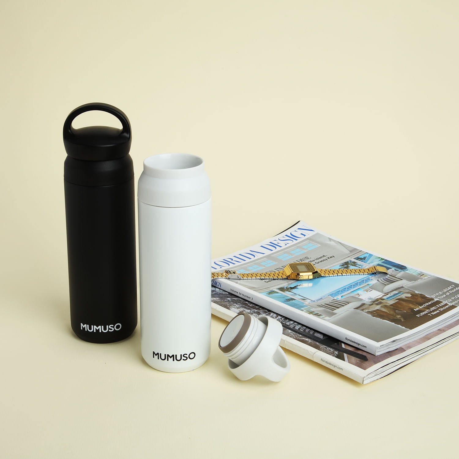 Vaso Aislado Portátil Negro 450 ml