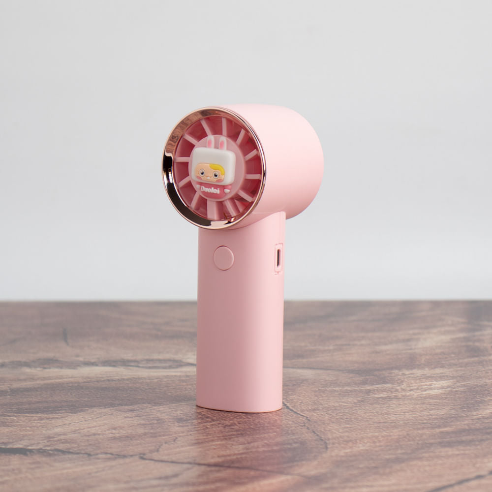 Mini Ventilador De Mano-Rosa