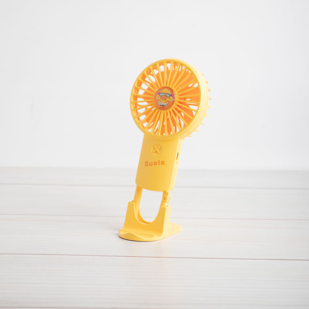 Ventilador Con Botón - Amarillo