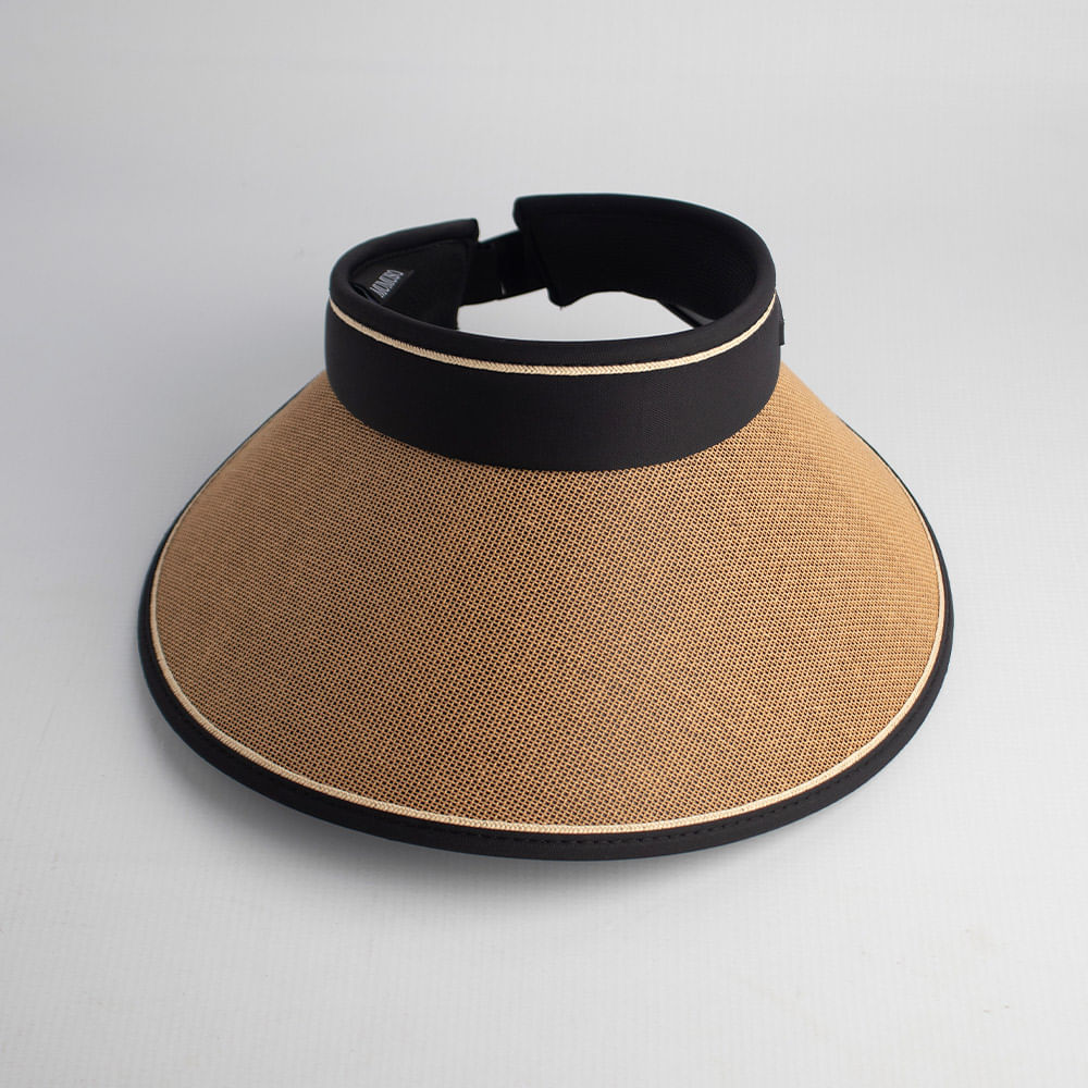Gorra Con Visera Plegable Marron