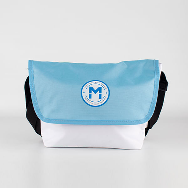 Bandolera Azul Y Blanco