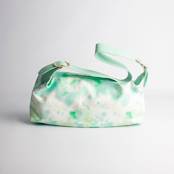 Bolso De Hombro Tie Dye Color Verde