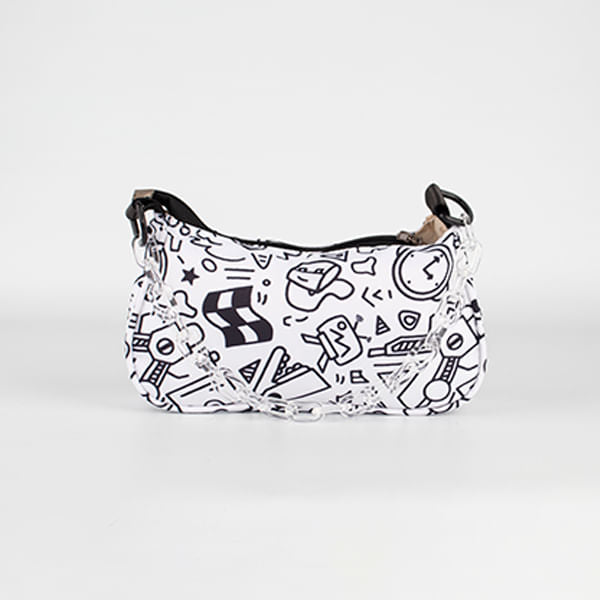Bolsa Con Graffiti Negra