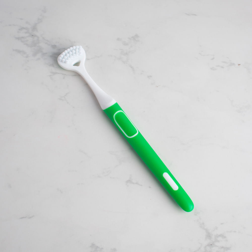 Limpiador De Lengua De Doble Cara Verde