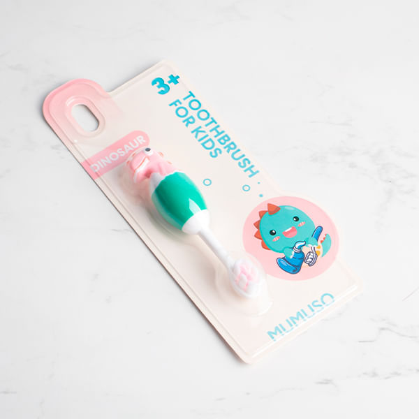 Cepillo De Dientes De Dinosaurio Para Niños Rosa