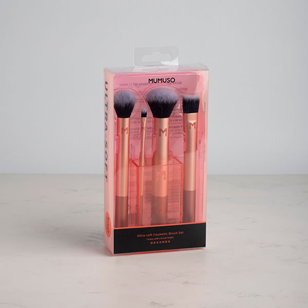 Set De Brochas Cosmeticas Ultrasuaves Pack De 4