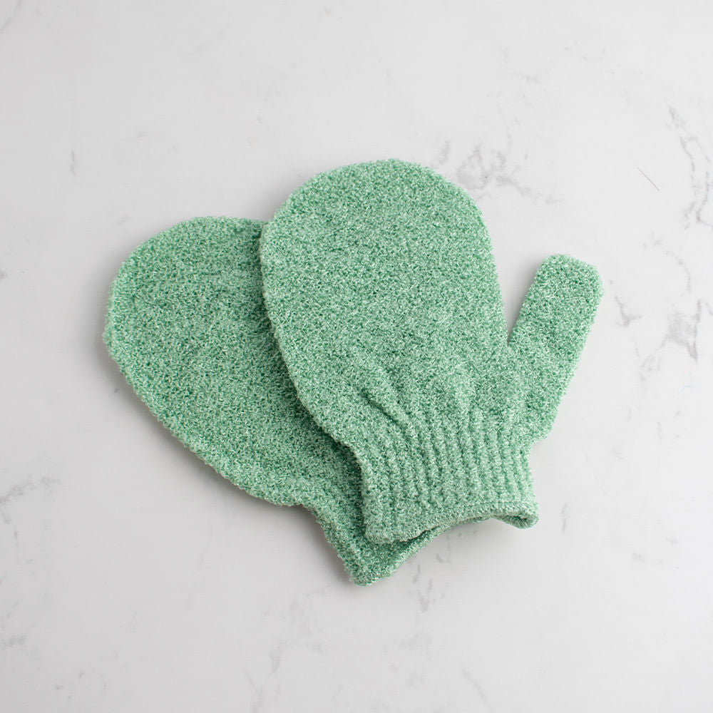 Manopla Exfoliante De Baño Verde