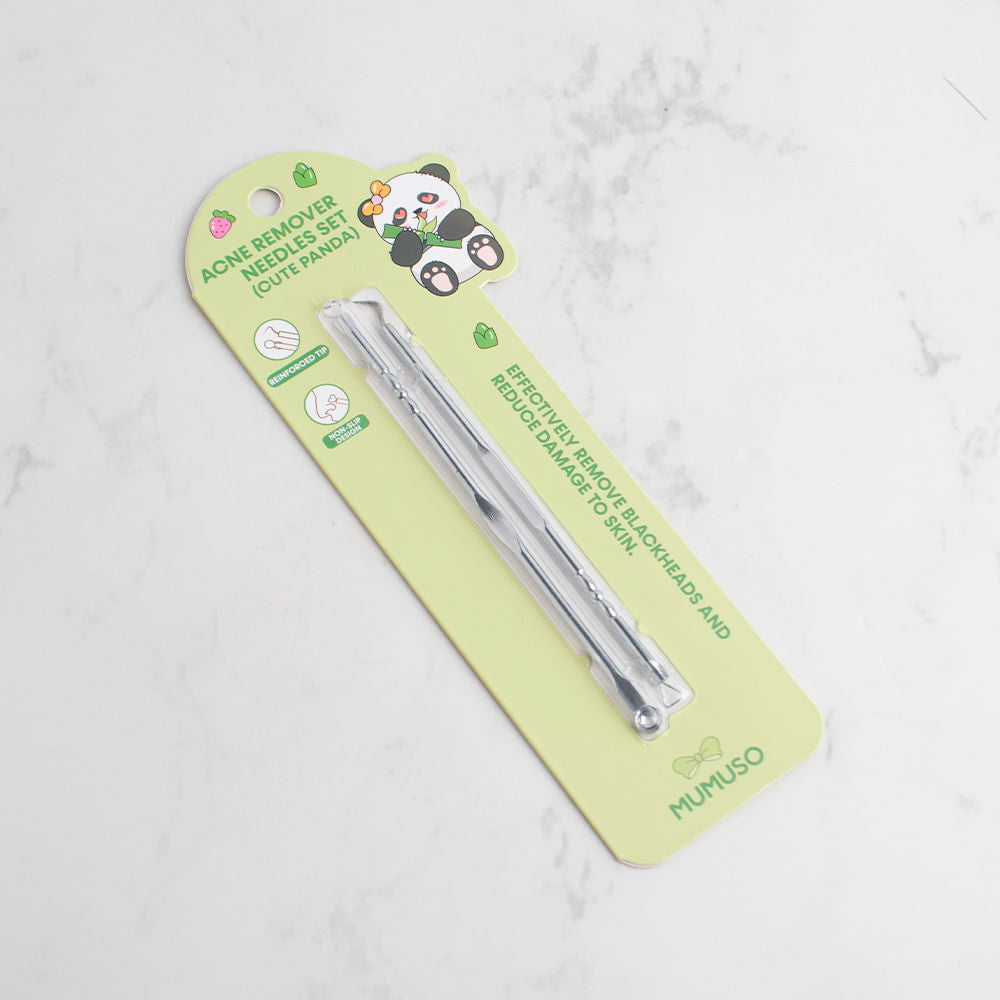 Set De 2 Agujas Para Eliminar Acne Cute Panda