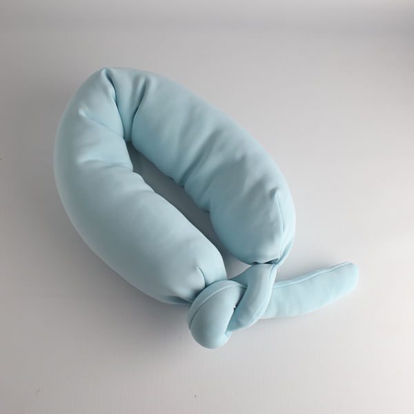 Almohada Cervical Ultrasuave Azul
