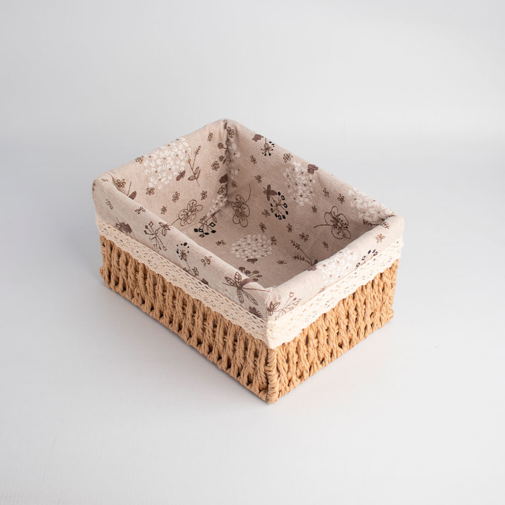 Cesta De Almacenamiento Tejida M