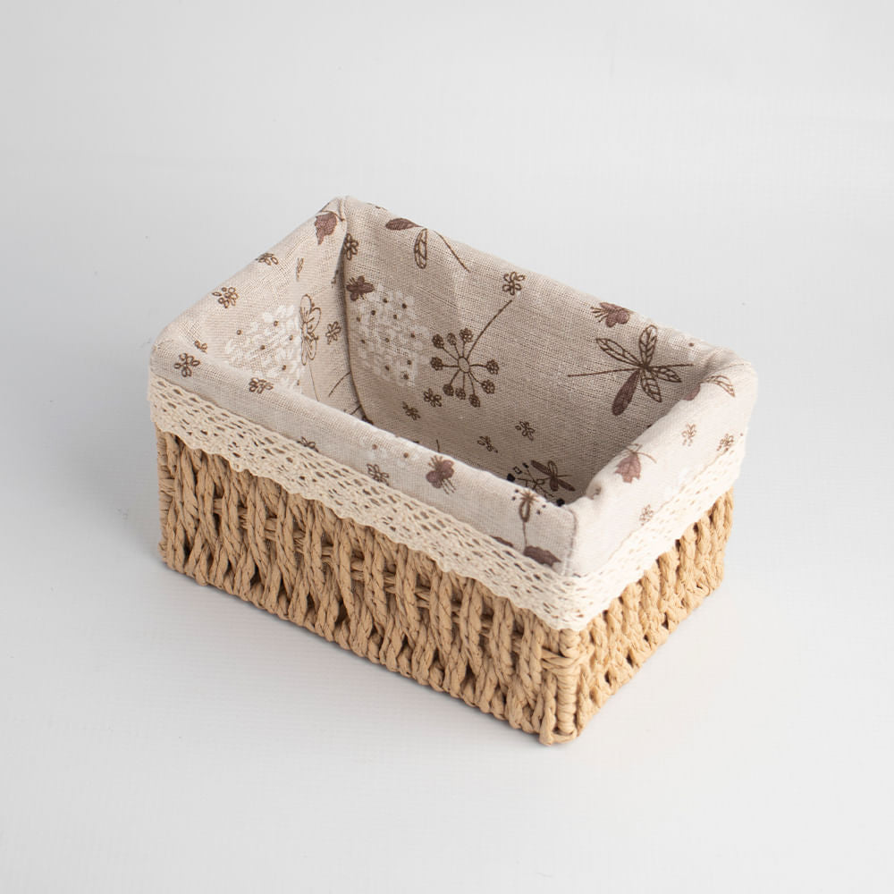 Cesta De Almacenaje Tejida - S