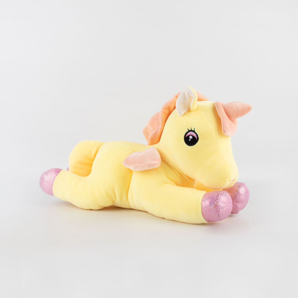 Peluche Unicornio Amarillo 50 cm