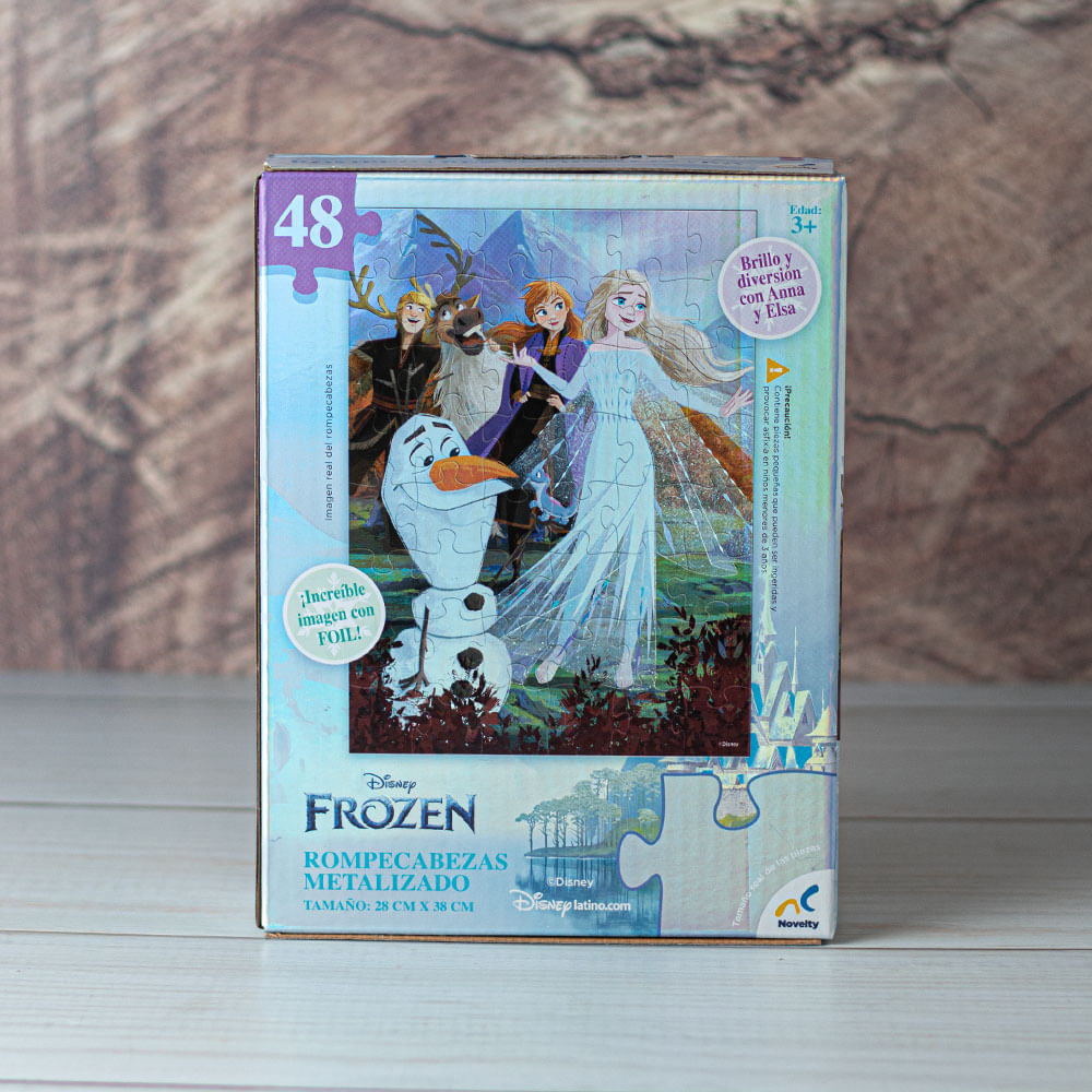 Rompecabezas Metalizado 48Pzas Frozen Disney