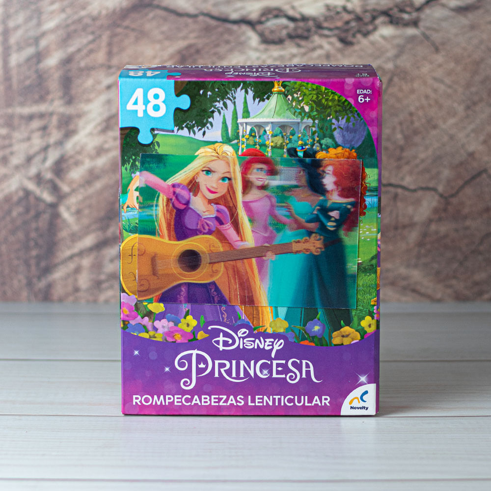 Rompecabezas Lenticular  48 Pzas Princesas Disney