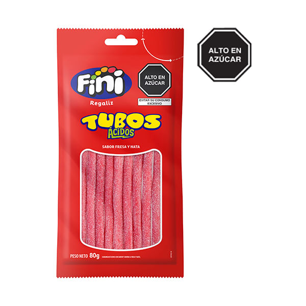 Regaliz Fresa Acida 80G