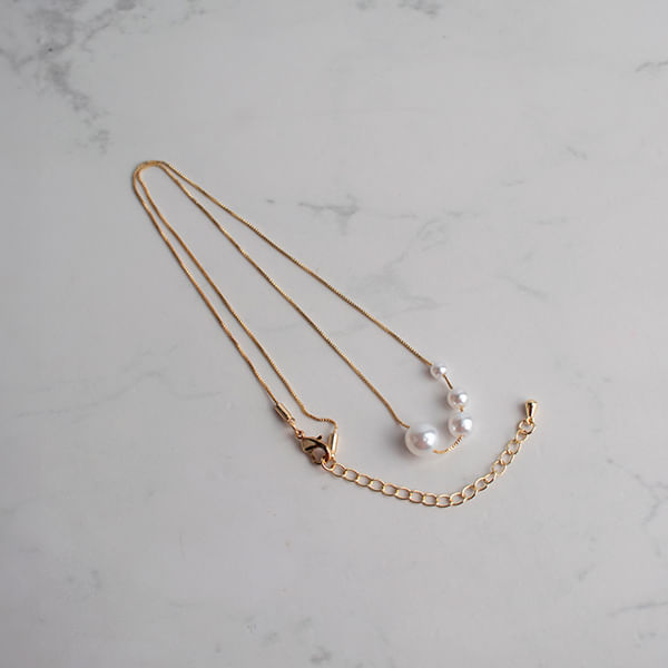 Collar con Perlas Dorado