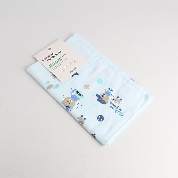 Toalla Capa Para Niños Zero Twist Azul