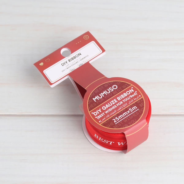 Diy Cinta De Gasa Mejores Deseos Para Tou Rojo
