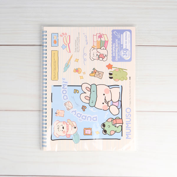 Cuaderno Espiral A4 Cachorro Domi Azul