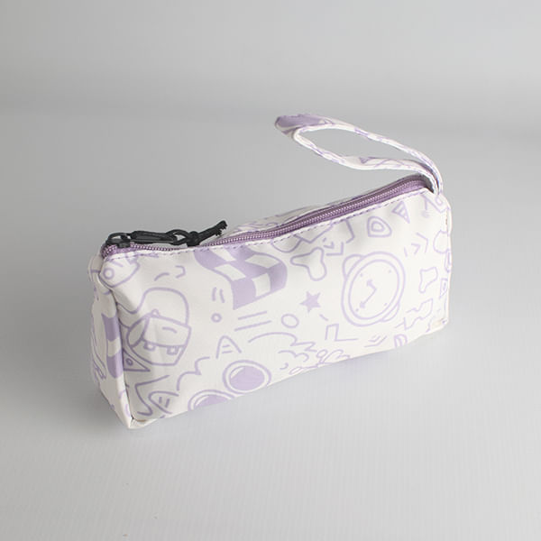 Cartuchera Con Graffiti Morado